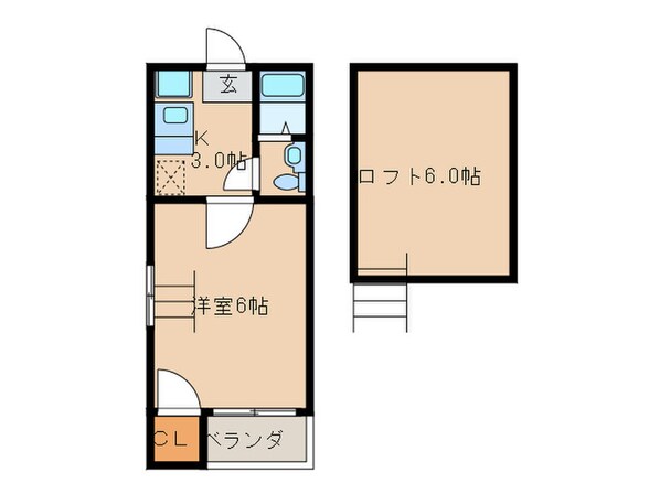 ルーエ２番館の物件間取画像